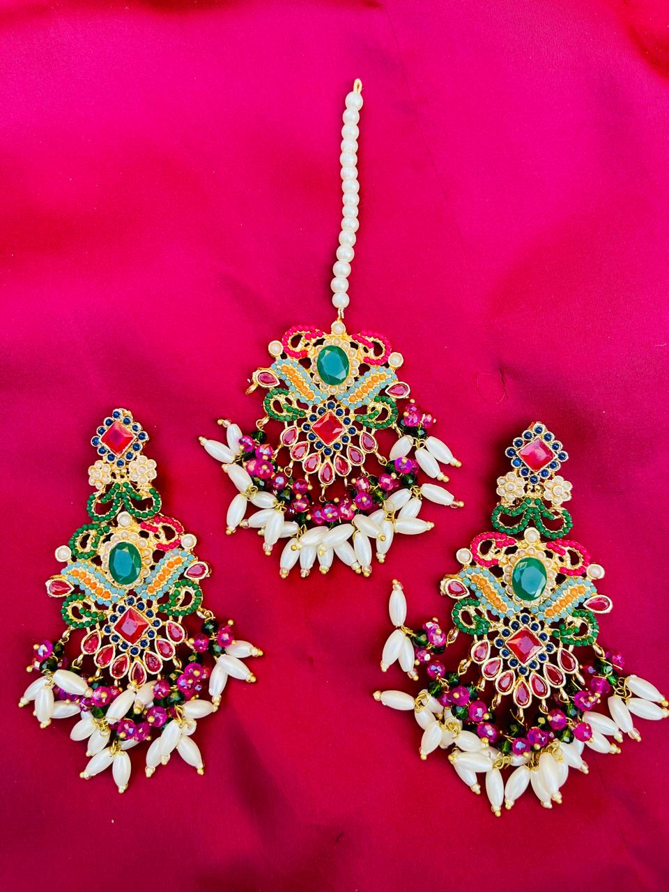Bano Earrings & Tikka