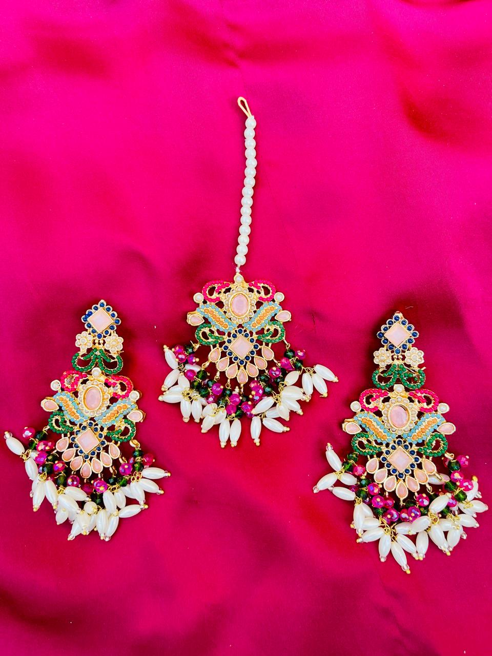 Bano Earrings & Tikka