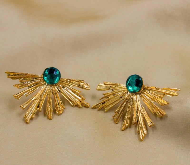 Peacock Ear Studs