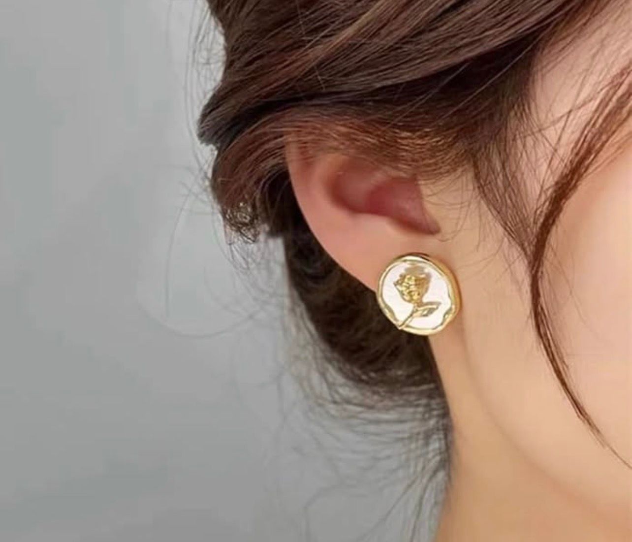 Painted Rose Tops Pair