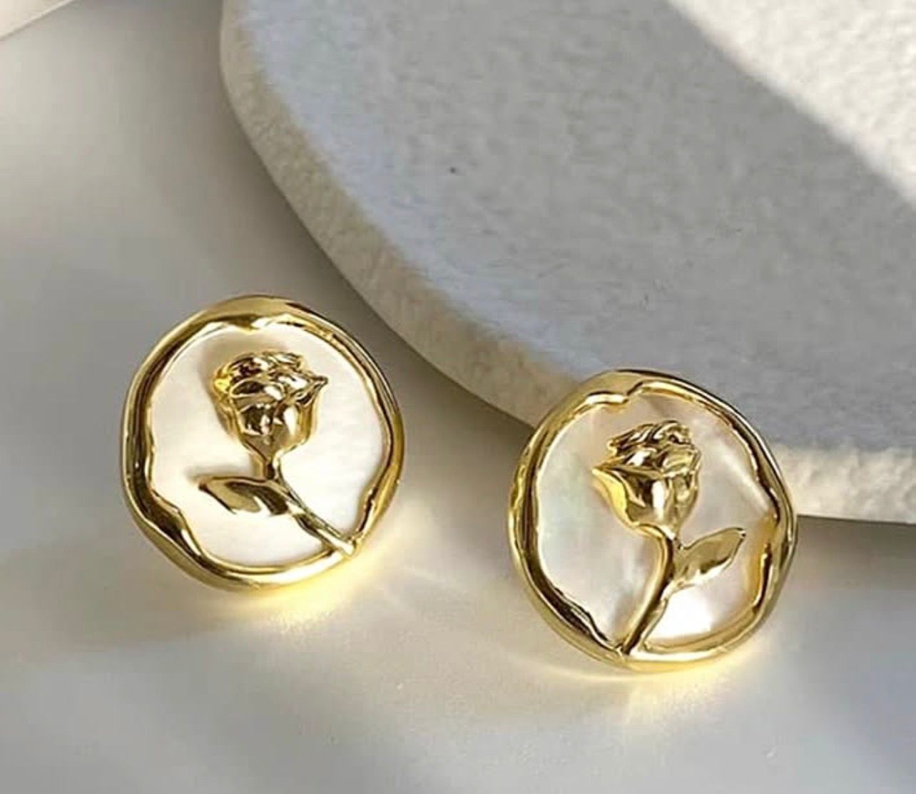 Painted Rose Tops Pair