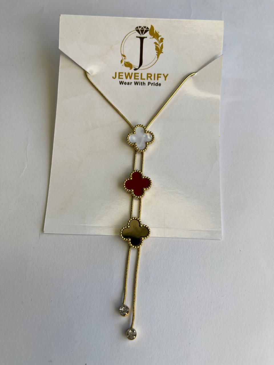 Clover Multi Colored Locket