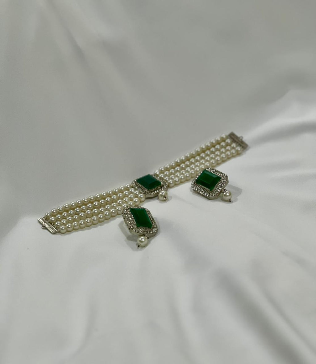 Blush Pearl Elegance Choker Set