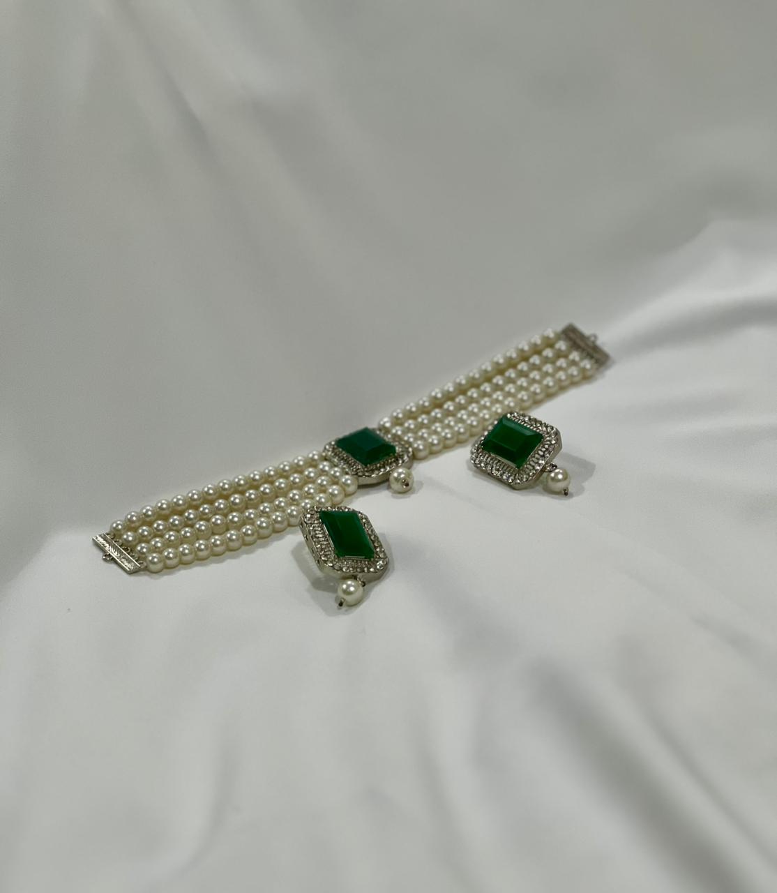 Blush Pearl Elegance Choker Set